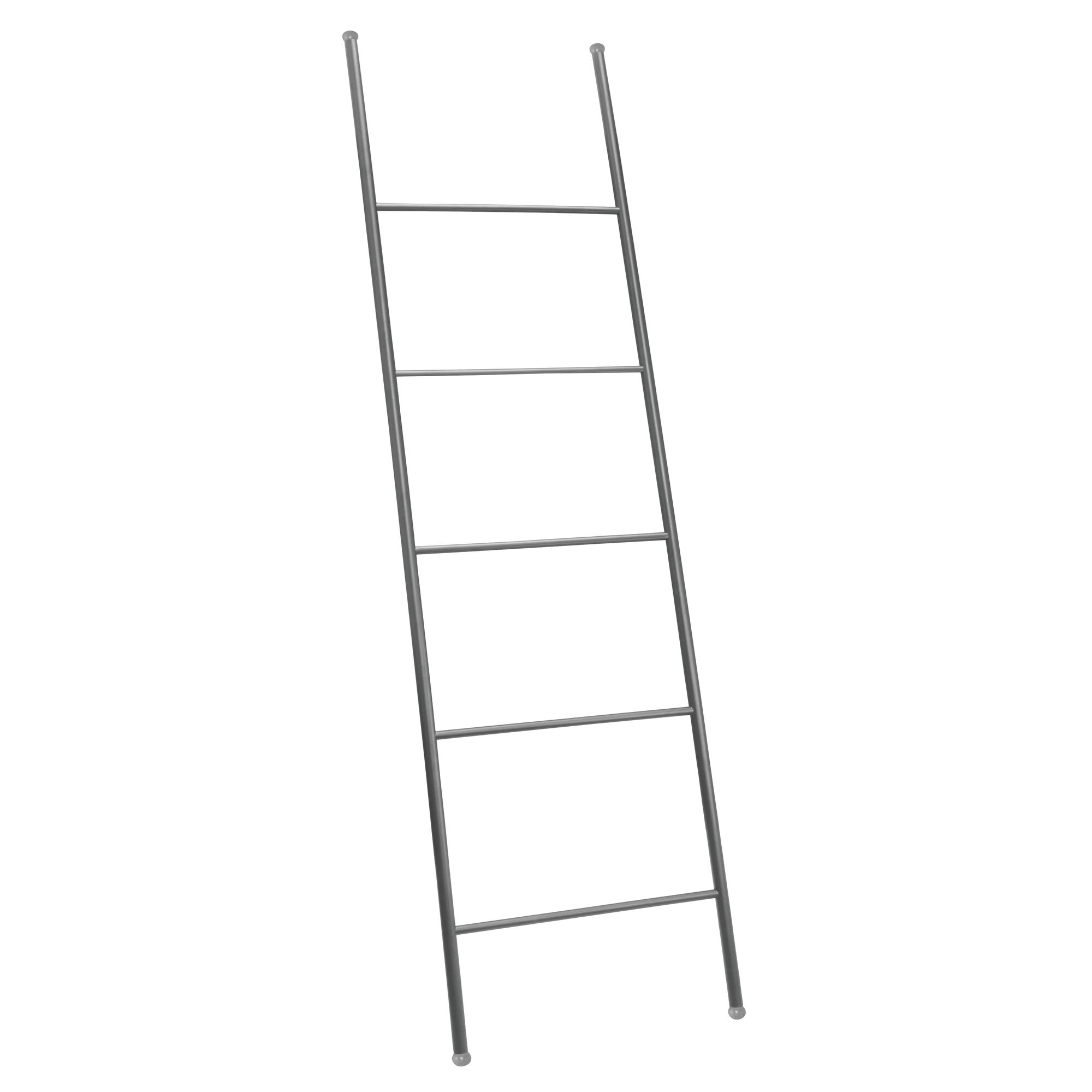 Mdesign Metal Free Standing Bath Towel Ladder Storage Organization Matte Black Walmartcom Walmartcom