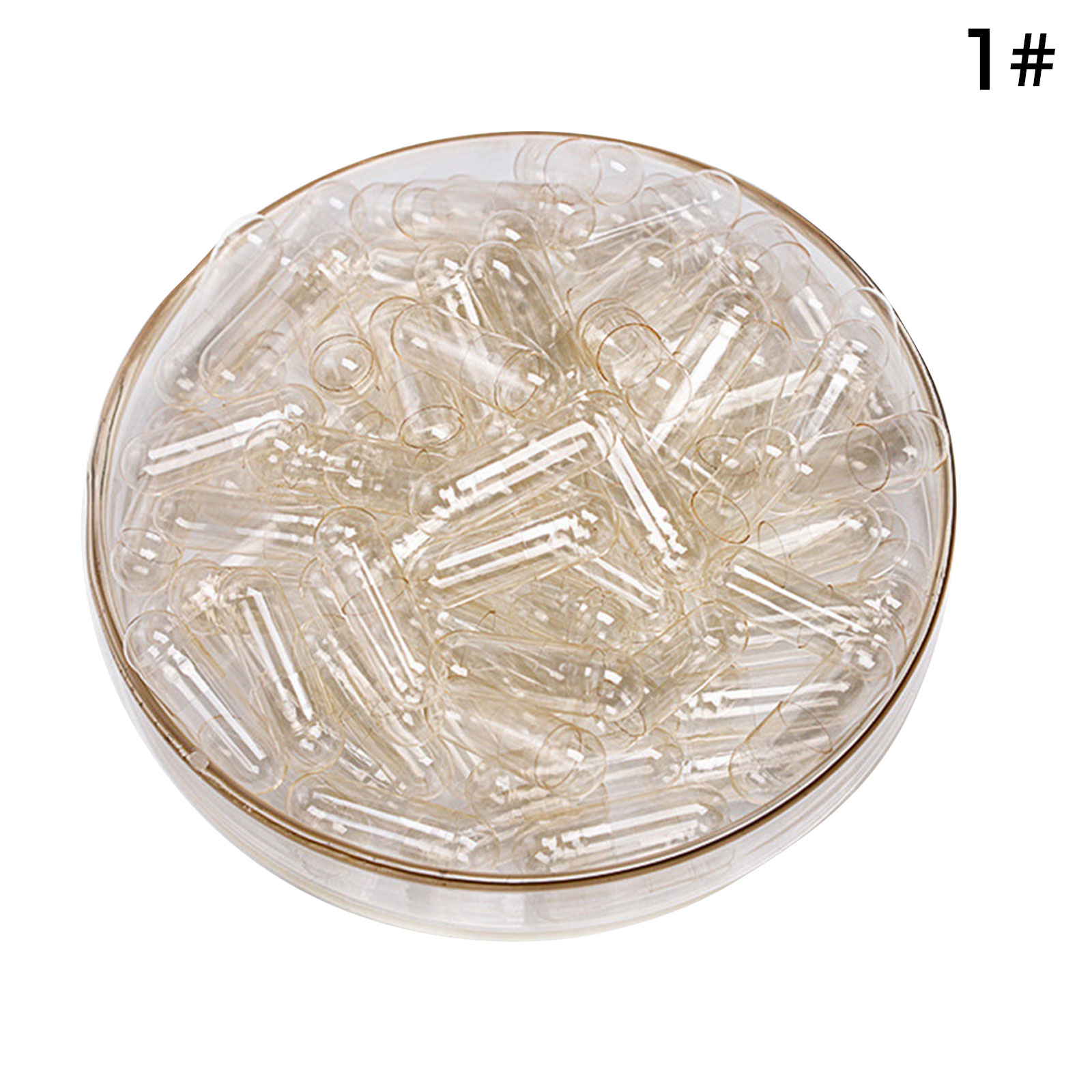 VOGVIGO 1000Pcs 1 Empty Gelatin Capsule Gelatin Capsule Empty Hard