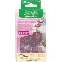 CLOVER Wonder Clips, Red, 50-Pack