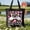 Black, variant on Funny Goose Bumps Floral Canvas Tote Bag, Sarcastic Goose Gift Shopper