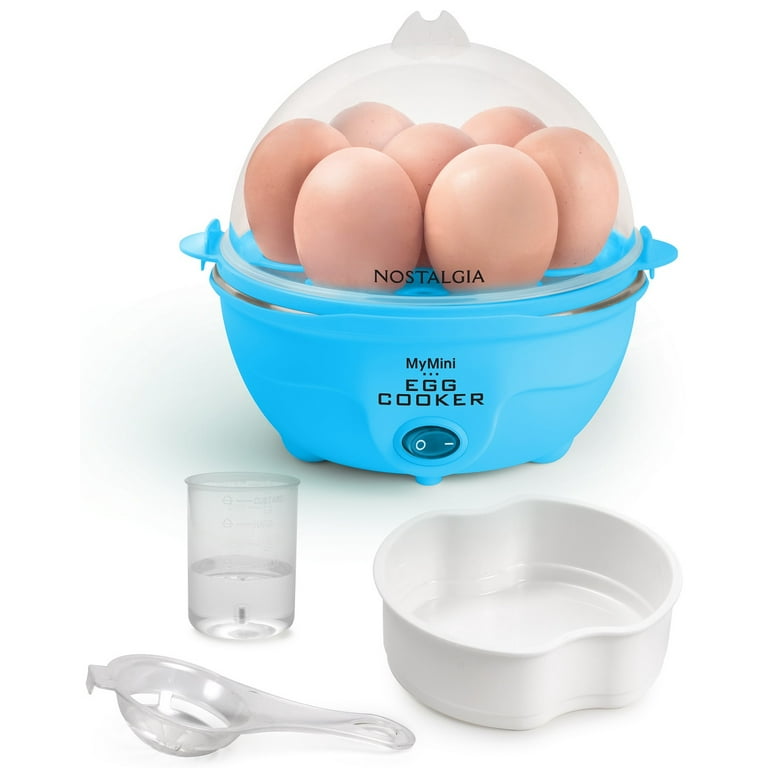Nostalgia My Mini 7- Egg Cooker (TEAL) Egg Separator Tool ,Perfect Eggs
