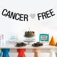 thumbnail image 5 of Cancer Free Banner,Cancer Surviving/Cancer Awareness Party Decorations,Cancer Theme Party Decoration Black Glitter, 5 of 7