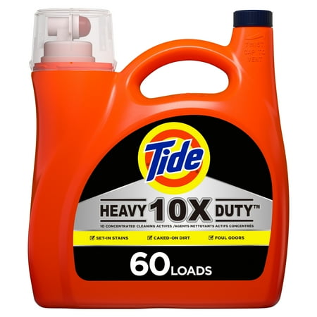Tide Heavy Duty HE, 60 Loads Liquid Laundry Detergent, 115 Fl Oz