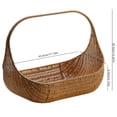 thumbnail image 2 of Picnic Basket Vegetable Serving Basket Straw Storage Basket Garden Basket Fast Food Basket Wedding Flower Girl Basket Rattan Flower Basket Petal Wicker Vegetable Basket Travel, 2 of 9