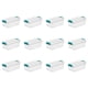 thumbnail image 1 of Caja de almacenamiento Sterilite de 6 litros, apilable, transparente y blanca, paquete de 12, 1 of 9