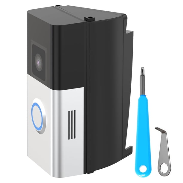 Ring Doorbell Soporte de Revestimiento de Vinilo, Soporte de Timbre de Ángulo Ajustable de 30 a 55 Compatible con Timbre de Video Inalámbrico Ring, Soporte de Cámara para Timbre Cuña para Apartamento,