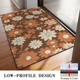 thumbnail image 3 of Brown Daisy Flower Floral Pattern Door Rugs,Washable Non Slip Door Mats Indoor,Decorative Door Mats,Entry Mat Indoor for Entrance,Bedroom,Kitchen,Bathroom,20"x32", 3 of 6