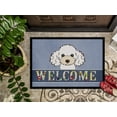 thumbnail image 3 of Caroline's Treasures BB1443MAT White Poodle Welcome Door Mat, Indoor Rug or Outdoor Welcome Mat 18x27 Doormat , 27"L x, 3 of 4