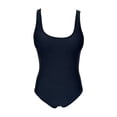 thumbnail image 1 of Traje de Baño Ocean Pacific para Mujer Completo con Textura, Escote Redondo, Tirante Ancho Negro Talla EG, 1 of 4