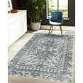 thumbnail image 4 of Vintage Decorative Rug, Victorian Style Pattern of Abstract Leaf Flourishes Grunge Concept Swirling, Quality Carpet for Bedroom Dorm and Living Room, 6 Sizes, Blue Grey, by Ambesonne, 4 of 4