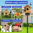 thumbnail image 3 of Bird Feeder Pole Squirrel Proof 80Inch Bluebird House Pole for Outdoors Squirrel Baffles for Feeders Weather Station Heavy Duty Metal Mounting Kit Black, 3 of 7