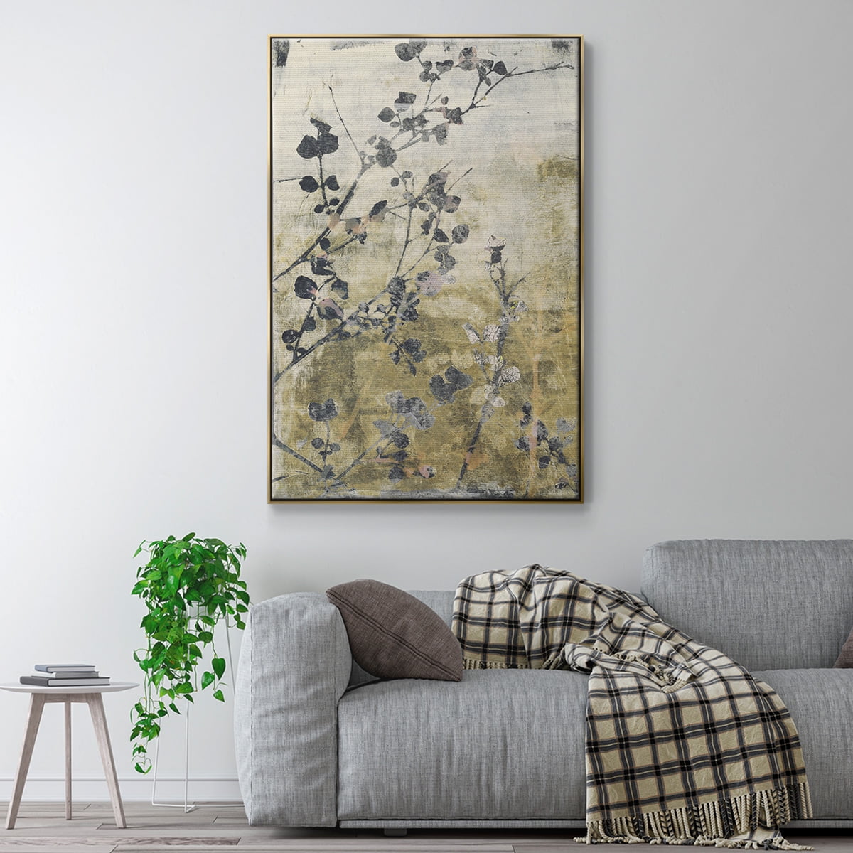 Boundless VII Framed Premium Gallery Wrapped Canvas - Ready to Hang - 27 x 41 - Gold Floating Frame