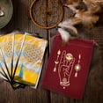 thumbnail image 3 of Home Textile Storage Modern Tarot Card Pouch for Organizing Divination Accessories and Small Items – Universal Home Textile Storage Solution with Flannel Drawstring Bag, 3 of 3