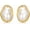 Gold Baroque, variant on Vintage Pearl Earrings Chunky 14K Gold Plated Pearl Earrings for Women Oval Stud Non Tarnish