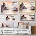 thumbnail image 4 of Designart "Sunrise on a Rocky Beach I" Coastal Wall Art - Coastal Pink Coastal Beach Entryway Wall Art Print, 4 of 4