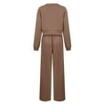 thumbnail image 3 of FIOPHY Womens 2 Piece Lounge Sets Twist Front Cropped Sweatshirt Wide Leg Sweatpant Fall Outfits Sweatsuit Tracksuit, 3 of 5