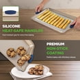thumbnail image 6 of 6-Piece Nonstick Bakeware Set with Heat-Safe Silicone Handles Includes Loaf Pan Muffin Pan Round and Square Roaster Pans Cookie Sheet, 6 of 8