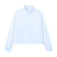 thumbnail image 4 of 2026 New Women's Lightweight Athletic Jacket Sun Protection Full Zip Long Sleeve Shirts Workout Track Jackets with Pocket(Light Blue,S), 4 of 4