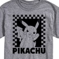 thumbnail image 3 of Pokémon - Pikachu Checkers - Men's Short Sleeve Graphic T-Shirt, 3 of 5