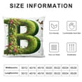 thumbnail image 5 of Leisuo Decorative Flower Pillow Case Rustic Farmhouse Boho Home Decor Petal Monogram Pillow Case English Alphabet Letter Throw Pillow Cover for Sofa Couch Indoor Outdoor, 5 of 5