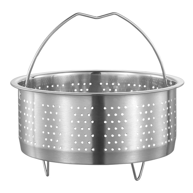 FELTECHELECTR Vaporera de verduras Vaporera de bolas de masa hervida Vaporera de acero inoxidable Soporte multiusos para cocinar bollos al vapor