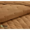 thumbnail image 4 of Chezmoi Collection Tencel Modal Blend Quilt Set Queen Size, Terracotta , Lightweight Soft Bedspread Crescent Stitched Quilt for All Seasons, 3-Piece, 4 of 9
