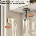 thumbnail image 6 of kkbbma Clearance under $5 Hanging Utensil Holder Hooks Kitchen Utensil Hanger Wall Mount 360° Rotating Folding Hook Strong Suction Cup Hook Utensil Rack with 6 Hooks for Kitchen Bathroom Cabinet, 6 of 9