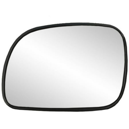 Chrysler Side Mirror 33013 - Fit System Driver Side Heated Mirror Glass w/ backing plate, Chrysler Town & Country 96-04, Caravan 96-04, Grand Caravan 01-04, 5 1/ 8