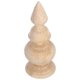 thumbnail image 4 of Unfinished Round Finial Solid Hardwood For Staircases And Beds Khaki 5.8X2.2In Decorative 1Pcs, 4 of 5