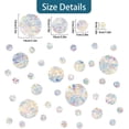 thumbnail image 2 of Sparkling Dots Window Stickers Anti-Collision Window Decals to Save Birds from Window Collisions Non Adhesive Vinyl Window Clings Rainbow Stickers 4 Styles 38pcs, 2 of 8