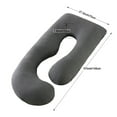 thumbnail image 3 of SHANNA Oversized Pregnancy Pillow Maternity Belly Contoured Feeding Body Support Cushion -Dark Gray, 3 of 8