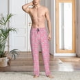 thumbnail image 2 of Uemuo bows Pattern Men's Wide Leg Palazzo Lounge Pants with Pockets Light Weight Loose Comfy Casual Pajama Pants-Small, 2 of 6