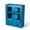 Mediterranean Color, variant on Rustic Apothecary Cabinet - 12" L x 4.7" W x 14" H Vintage Pine Countertop Cabinet with 2 Shatterproof Clear Doors & 2 Drawers, Small Spice Organizer for Kitchen, Bathroom, Office (Brown)