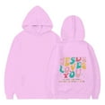 thumbnail image 6 of HUITKMM Girl You Casual Loose Fit Letter Print Hooded Sweatshirt with Front Pocket for Everyday Wear, 6 of 6