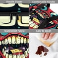 thumbnail image 4 of Tiny Teeth Large Capacity Double Layered Insulated Lunch Bag, 2 Compartment Refrigerated Meal Bag for Hand Carry, 7.1x11.4x16.1 Inches, 4 of 6