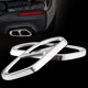 thumbnail image 5 of 1 par de embellecedores de cubierta de tubo de escape plateados aptos para Mercedes Benz Clase A W176 2016-2019, 5 of 12