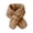 Khaki, variant on Daznico Kids Winter Scarf Solid Color Knit, Soft Warm Plush Scarf for Toddler Boys and Girls