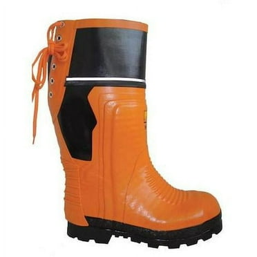 Viking Unisex Viking(R) Class 2 Chainsaw Rubber Boots, Steel Toe, 16 Height, Orange/Black, 13
