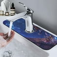 thumbnail image 7 of Xecao Starry Sky Wall Flying Tiger for Kitchen Sink Splash Guard Faucet Mat , Faucet Guard & Draining mat, (15" X 5.5" ), 7 of 7
