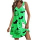 thumbnail image 1 of Vestido de Verano para las Mujeres Impresión de la Moda Bolsillo sin Mangas Cuello en V, Vestido Casual para la Playa Y Diario, 1 of 5