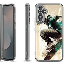Shockproof Protective Phone Case Cover for Samsung Galaxy S25 FE, by OneToughShield - Skateboarding