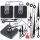 thumbnail image 1 of Kit de mecanismo de reparación de reemplazo de movimiento de reloj de pared silencioso para bricolaje, piezas de relojería, aleación de plástico, 1 of 6