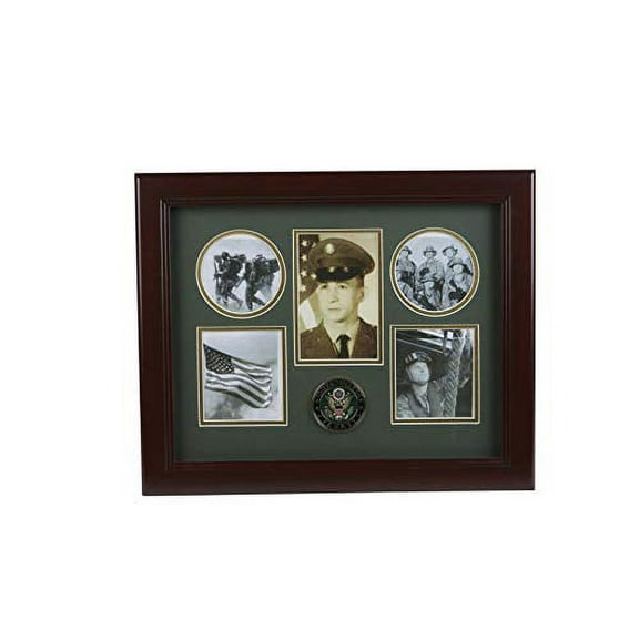 Allied Frame United States Army Medallion 5 Picture Collage Frame with Stars