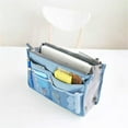 thumbnail image 3 of Cosmetic Bag Handheld Double Zipper Multifunctional Toiletries Storage Travel Bathroom Organizer Portable Travel, 3 of 8