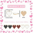 thumbnail image 2 of 1 Box 60Pcs 3 Colors Alloy Enamel Heart Charms Enamel Heart Shape Charm Bulk Black Dark Red White Love Hearts Shaped Valentines Pendants for Jewelry Making Findings Necklaces Earrings Crafts, 2 of 5