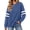 Blue, variant on MOSHU Crewneck Sweatshirts for Women Striped Long Sleeve Shirts Fashion Fall Womens Sweatshirts Casual Fall Pullover Tops
