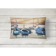 thumbnail image 2 of Carolines Treasures JMK1038PW1216 Beach View with Sailboats Canvas Fabric Decorative Pillow  12H x16W multicolor, 2 of 3