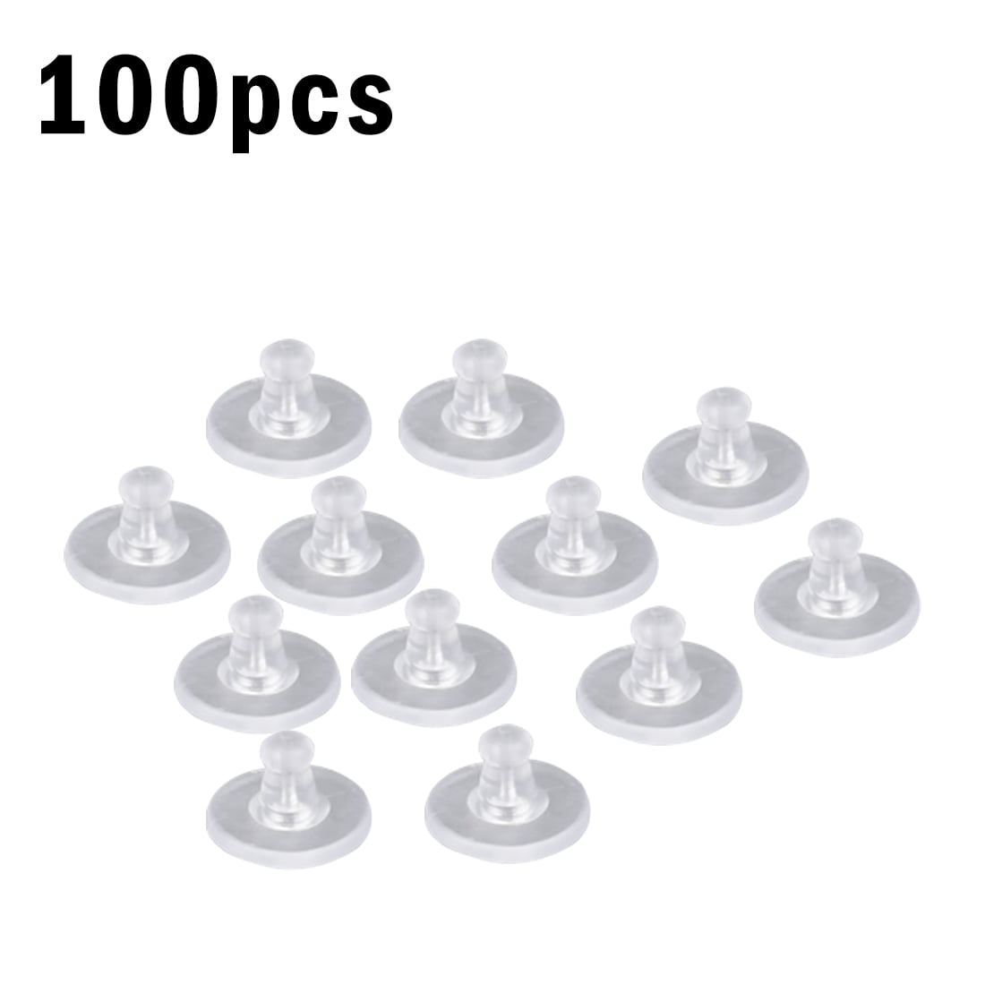 Wholesale 1000 PCS 4MM Rubber Earring Back Stoppers Ear Post Nuts Jewelry Making 