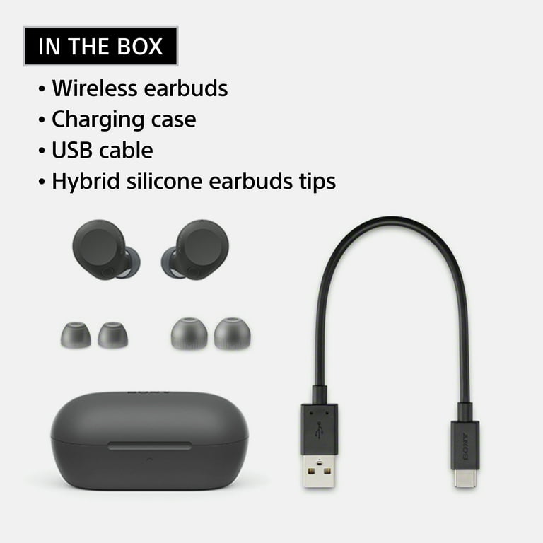 SONY WF-C710N ワイヤレスイヤフォン ブラック Sony WF-C710N Truly Wireless Noise-Canceling Earbuds, Black