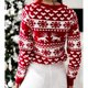 thumbnail image 4 of Suéter de Navidad para mujer, Jersey de punto de manga larga de alce, ropa cálida y gruesa de los años 2000, novedad de invierno, 2023, 4 of 4